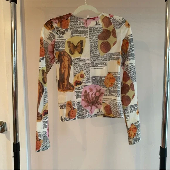 Miaou Mesh Long Sleeve Top - Picture 3 of 4